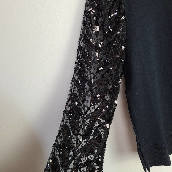 NWT | MAEVE | TASHA LACE SLEEVED SWEATSHIRT | SIZE XXS - Picture 6 of 14